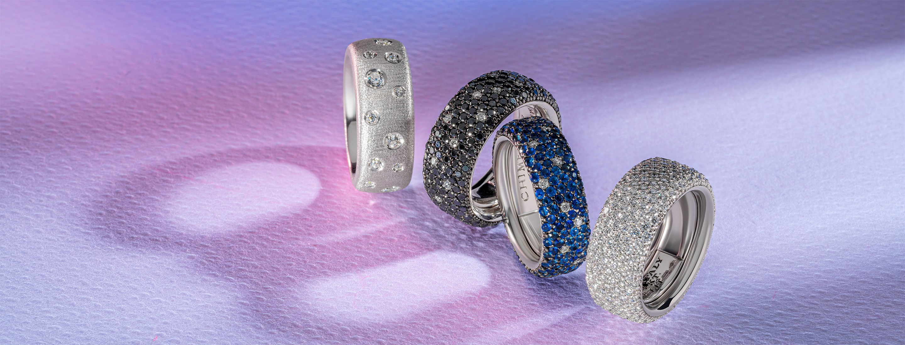 Micro pavé band rings FOREVER Star | Collections | CHIMENTO